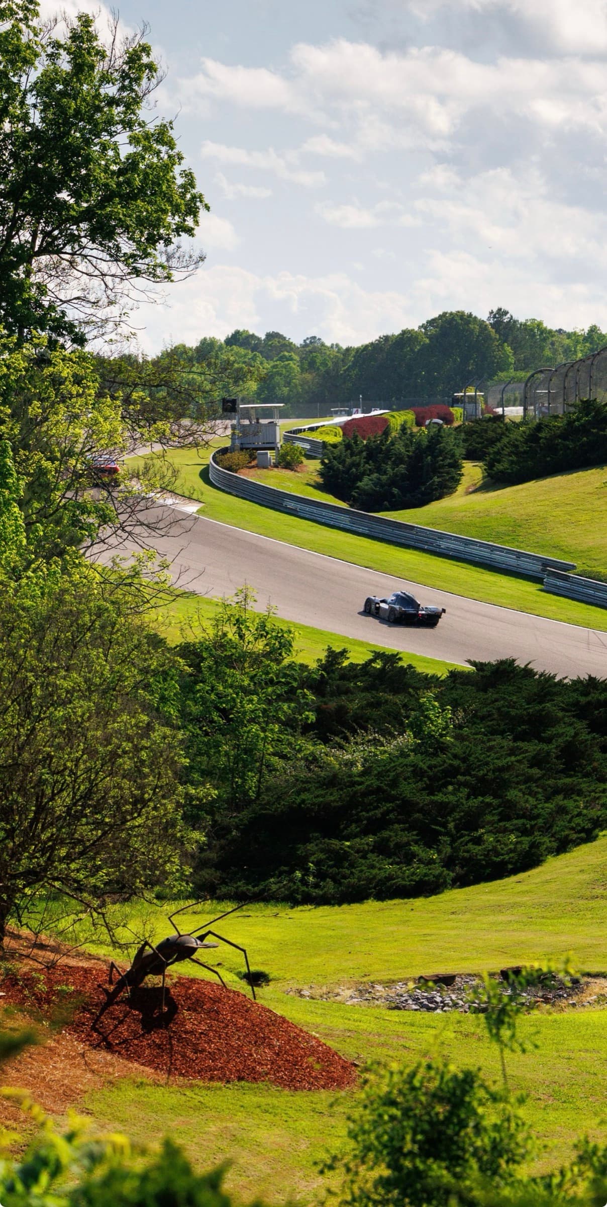A Powell Racing prototype on track
